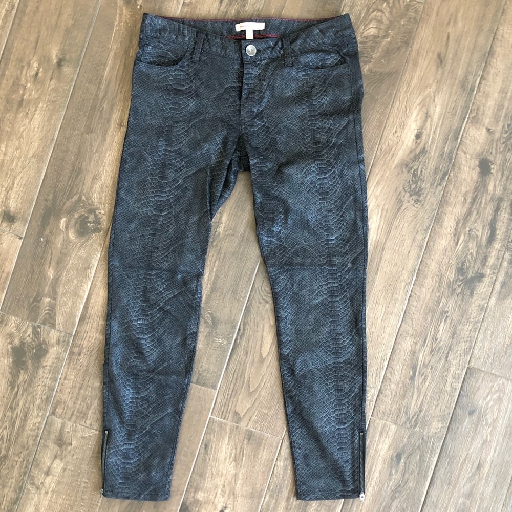 Banana Republic Heritage snakeskin skinny pants